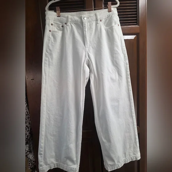 AE Dreamy Drape Stridgid Low Rise Baggy Wide Leg Cropped 6 Long - Picture 10 of 16